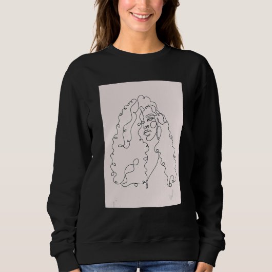 Classy Womens African Head Wrap Black Pride 1 Sweatshirt (Vorderseite)
