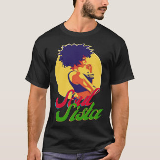 Classy Womens African Head Wrap Black Pride  Soul  T-Shirt