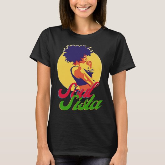 Classy Womens African Head Wrap Black Pride  Soul  T-Shirt (Vorderseite)