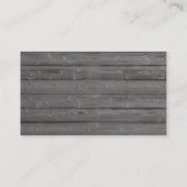 Classy Wood Background Musik Klavierlehrer Visitenkarte (Rückseite)