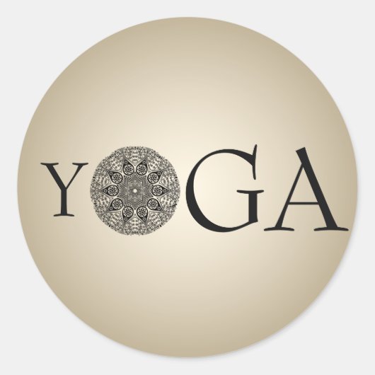 Classy YOGA Sticker (Vorderseite)