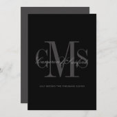 Classy + Zeitgenössische Einladungen für Hochzeite (Vorne/Hinten)