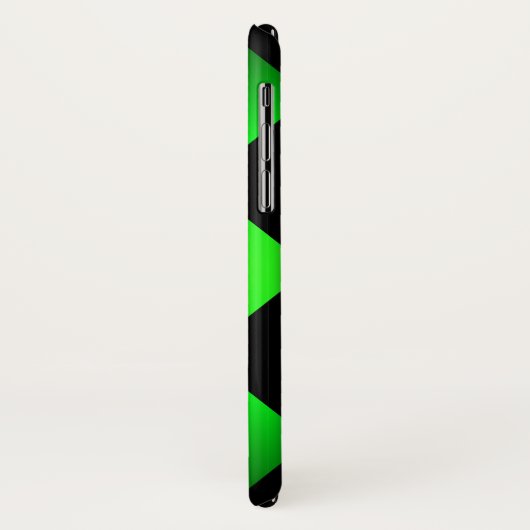 Classy Zig zag Green Personalisiert Case-Mate iPhone Hülle (Hinten/Links)