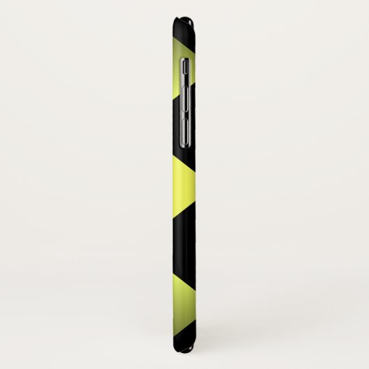 Classy Zig zag Yellow Personalisiert Case-Mate iPhone Hülle (Hinten/Links)