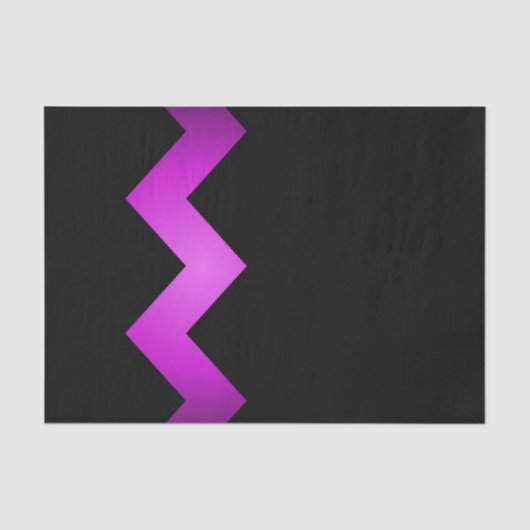 Classy Zigzag Lila auf Black Seidenpapier (Vorderseite)