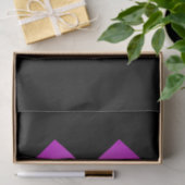 Classy Zigzag Lila auf Black Seidenpapier (Geschenk)