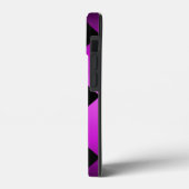 Classy Zigzag Lila Personalisierte iPad Air Hüllen (Rückseite / Links)