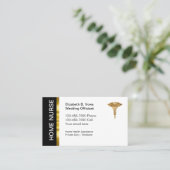 Classy Zuhause Health Nurse Business Cards Visitenkarte (Stehend Vorderseite)