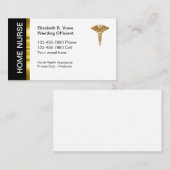 Classy Zuhause Health Nurse Business Cards Visitenkarte (Vorne/Hinten)