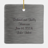 Classys Erste Weihnachten Keramikornament (Rückseite)