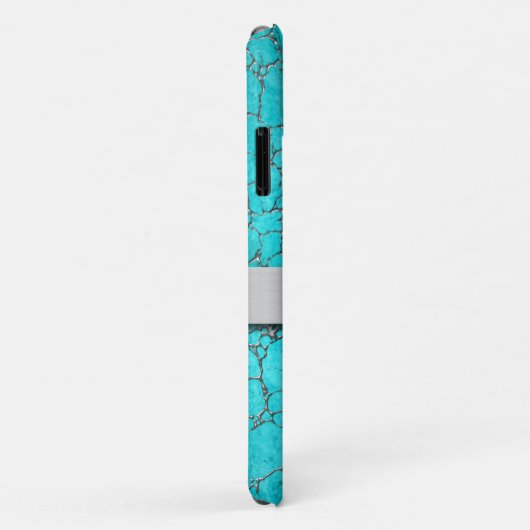 Classys Monogram Turquoise Muster Case-Mate iPhone Hülle (Hinten/Rechts)