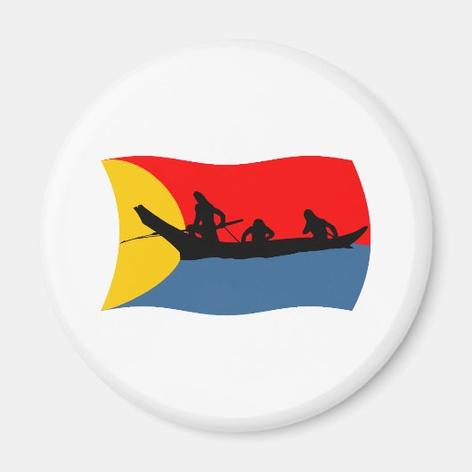 Clatsop Stamm Flag Magnet (Vorne)