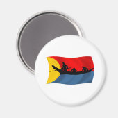 Clatsop Stamm Flag Magnet (Vorderseite/Rückseite)