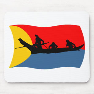 Clatsop Stamm Flag Mousepad