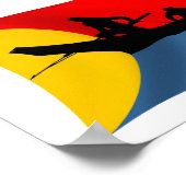 Clatsop Stamm Flag Poster drucken (Ecke)