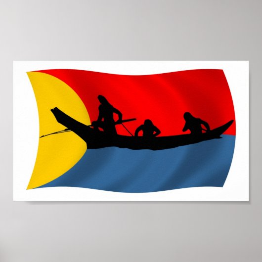 Clatsop Stamm Flag Poster drucken (Vorne)