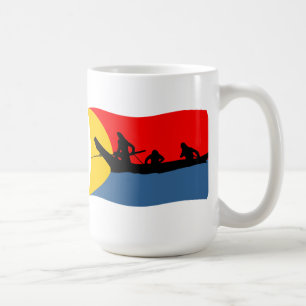 Clatsop-Stammes-Flaggen-Tasse Kaffeetasse