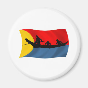 Clatsop-Stammes-Flaggenmagnet Magnet