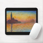 Claud Monet, "San Giorgio Maggiore by Twilight" Mousepad (Mit Mouse)