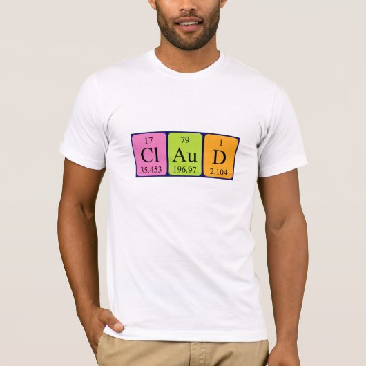 Claud Periodenname Shirt (Vorderseite)