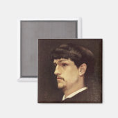 Claude Debussy 1886 Magnet (Vorderseite/Rückseite)
