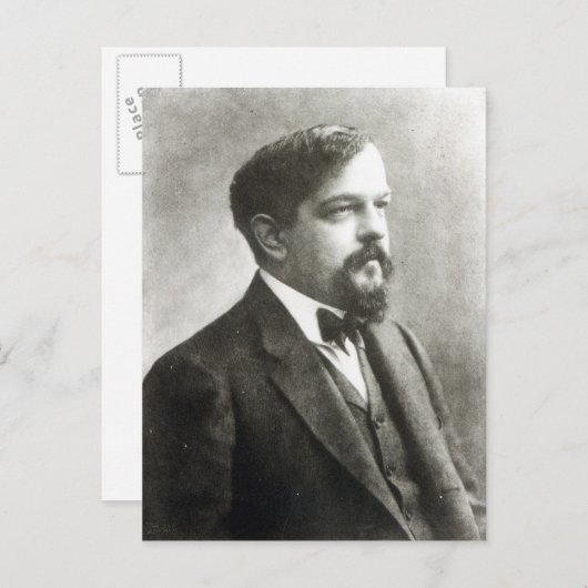 Claude Debussy, c.1908 Postkarte (Vorne/Hinten)