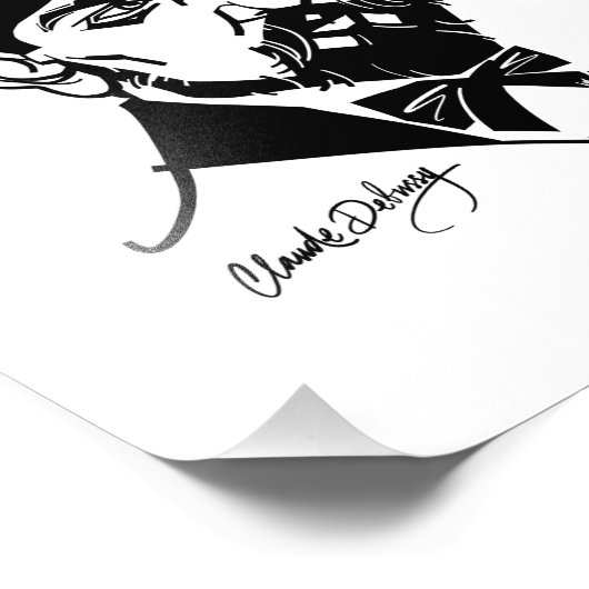 Claude Debussy Fotodruck (Ecke)