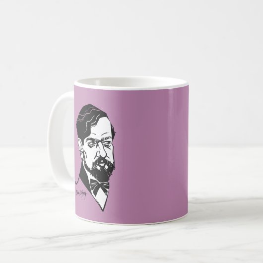 Claude Debussy Kaffeetasse (Vorderseite Links)