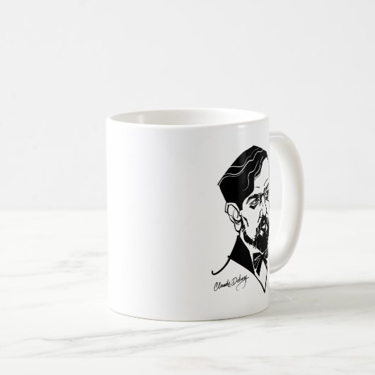 Claude Debussy Kaffeetasse (VorderseiteRechts)