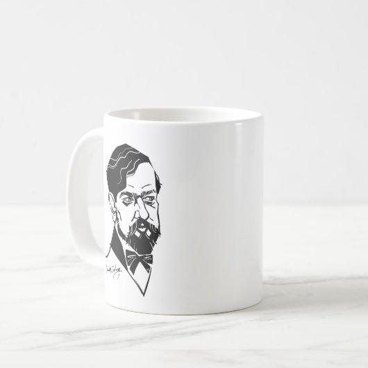 Claude Debussy Kaffeetasse (Vorderseite Links)