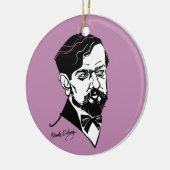 Claude Debussy Keramik Ornament (Links)