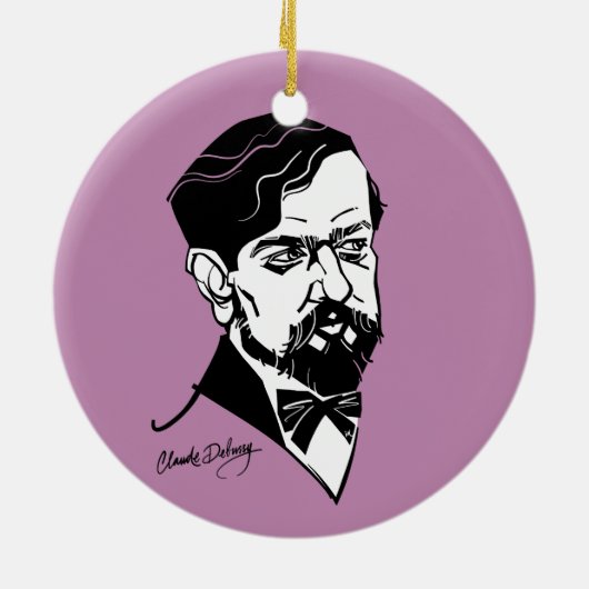 Claude Debussy Keramik Ornament (Hinten)