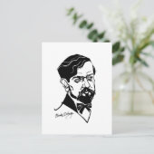 Claude Debussy Postkarte (Stehend Vorderseite)
