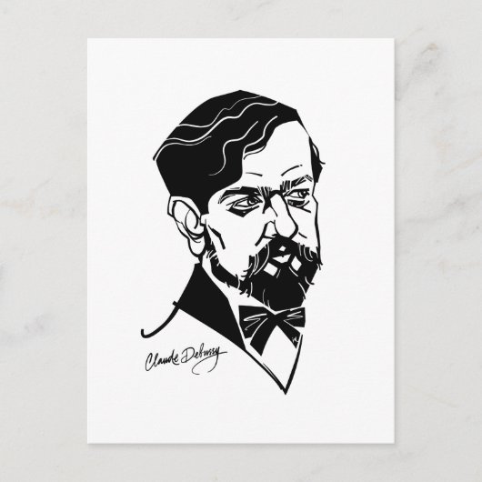 Claude Debussy Postkarte (Vorderseite)