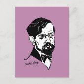Claude Debussy Postkarte (Vorderseite)