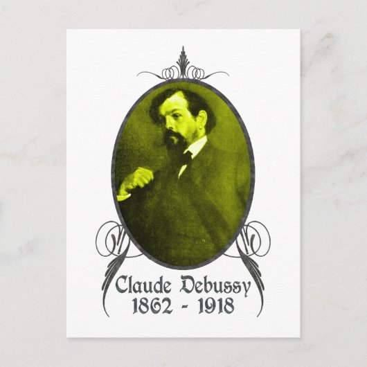 Claude Debussy Postkarte (Vorderseite)