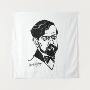 Claude Debussy Wandteppich