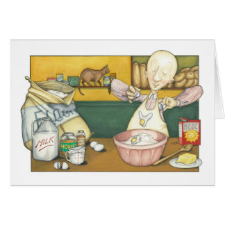 Claude der Bäcker, der Teig macht