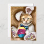 Claude Easter Bunny Feiertagspostkarte (Vorne/Hinten)