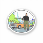 Claude - GTA 3 Aufkleber (Vorderseite)