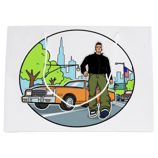 Claude - GTA 3 Große Geschenktüte (Vorderseite)