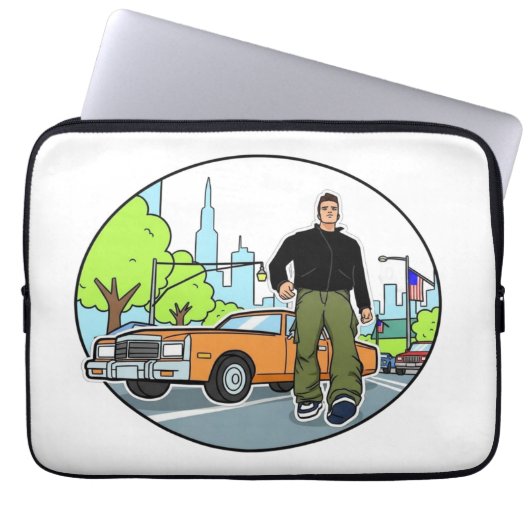 Claude - GTA 3 Laptopschutzhülle (Vorderseite)