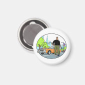 Claude - GTA 3 Magnet (Vorderseite/Rückseite)