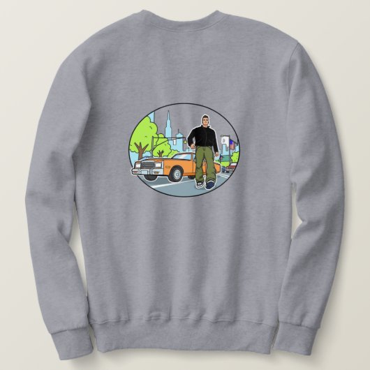 Claude - GTA 3 Sweatshirt (Design Rückseite)
