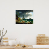 Claude-Joseph Vernet Ein Sturm auf dem Mittelmeer Poster (Küche)