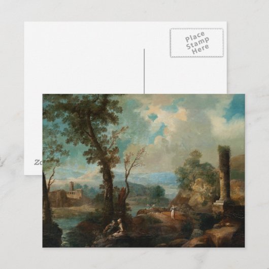 Claude Lorrain Artwork Postkarte (Vorne/Hinten)
