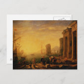 Claude Lorrain Artwork Postkarte (Vorne/Hinten)
