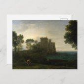 Claude Lorrain Die verzauberte Burg Postkarte (Vorne/Hinten)