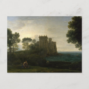Claude Lorrain Die verzauberte Burg Postkarte