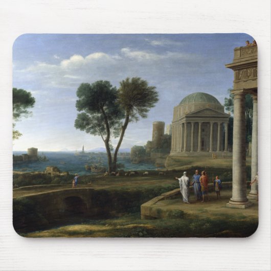 Claude Lorrain Landschaft mit Aeneas bei Delos Mousepad (Vorne)